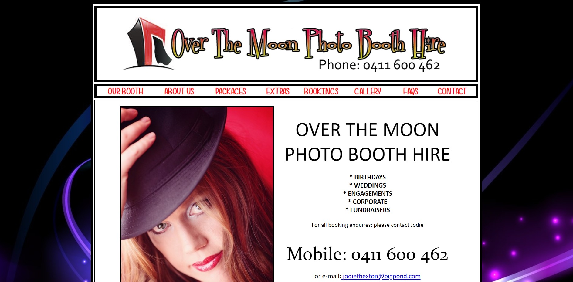 Over The Moon Photo Booth Hire