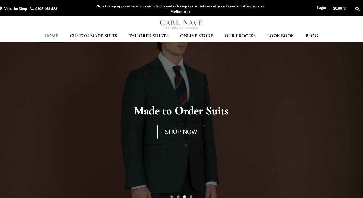 Carl Nave Suit Tailors Melbourne