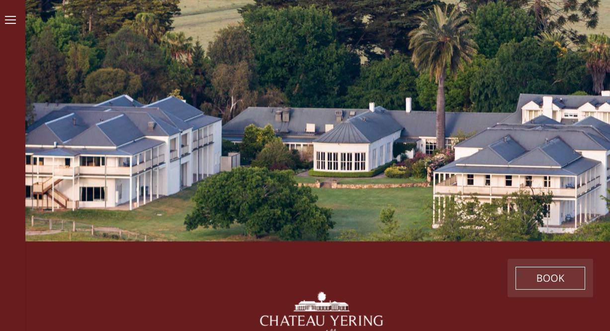 Chateau Yering Historic House Hotel Wedding Reception Venue Yarra Valley