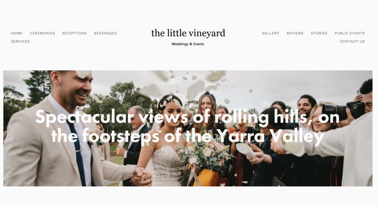 The Little Vineyard Wedding Reception Venue Yarra Valley