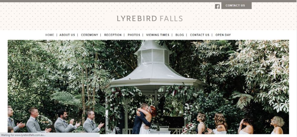 Lyrebird Falls Wedding Reception